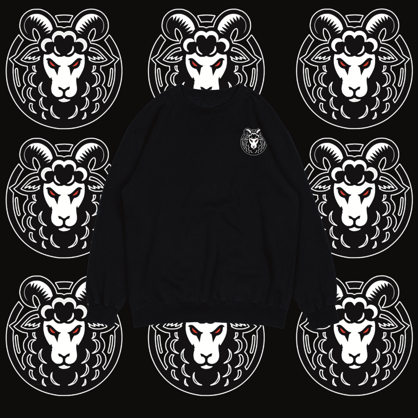 Blk Sheep Crewneck